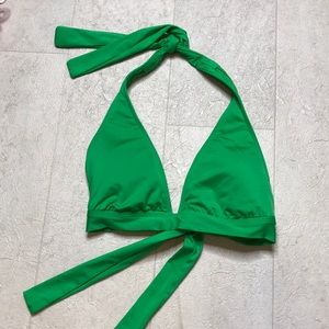 Mossimo Bikini Top Sz S Green Tie Back Halter